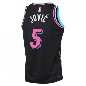 Camiseta Hombre Miami Heat Nikola Jovic 2025-26 Nike City Edition Negro Swingman